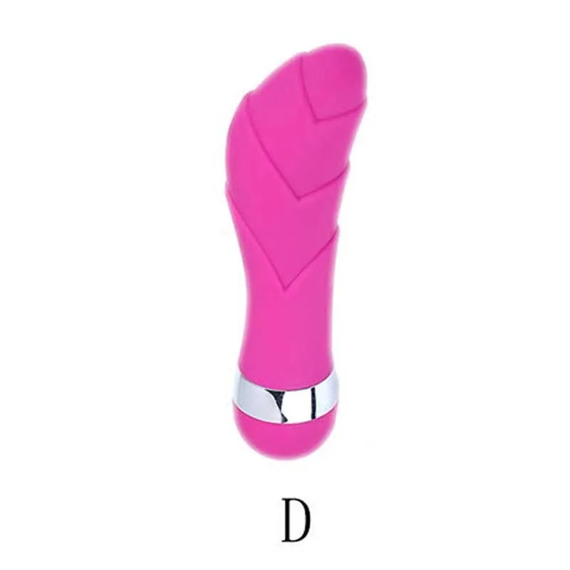 Realistic dildo mini vibrator showing six different style options for vaginal and anal stimulation