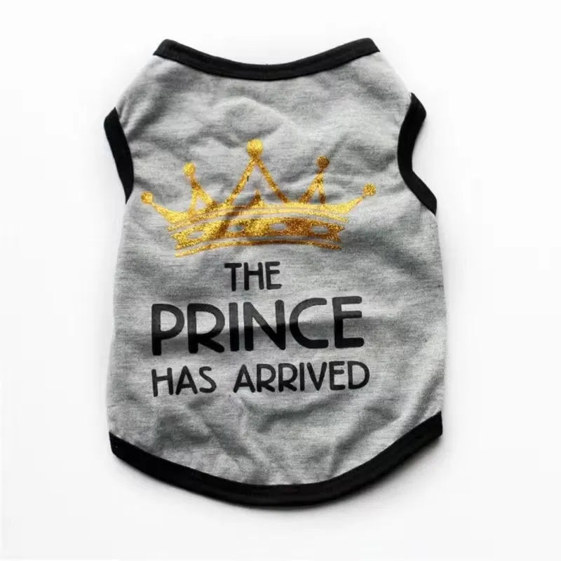 Cotton puppy vest for spring and summer in casual style with multiple colour options