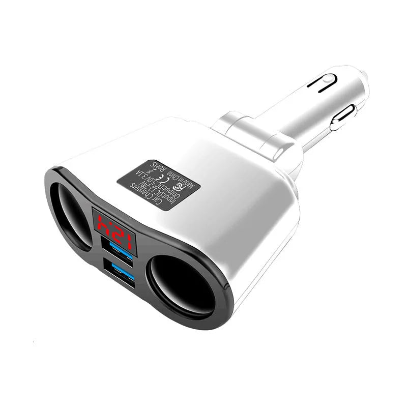 Car Bluetooth FM transmitter and MP3 player with cigarette lighter plug in black and white colour options