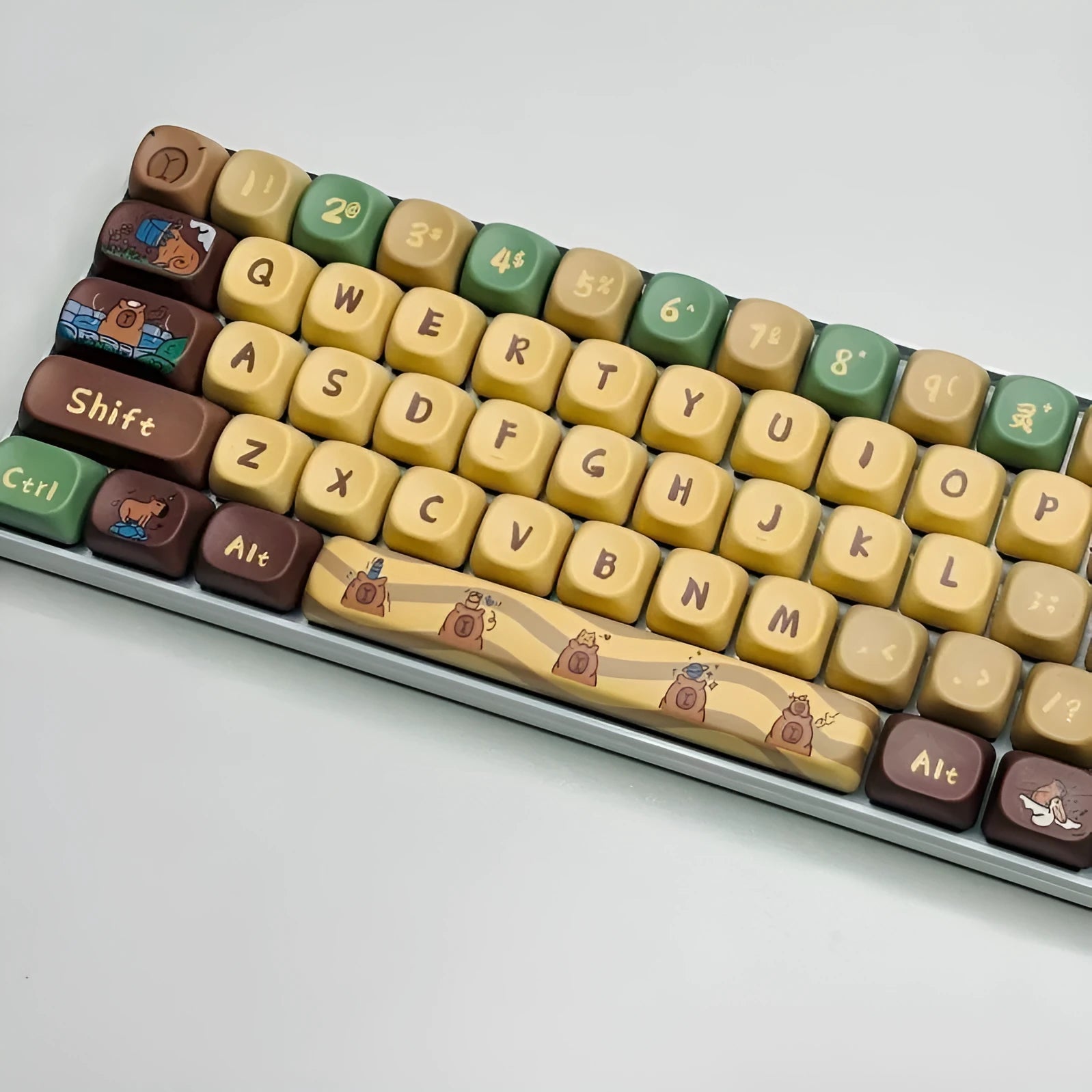 Capabala ABS plastic mechanical keyboard keycaps 130-key set with MOA height profile