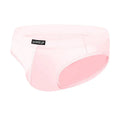 Men's seamless breathable briefs in low waist design available in white, black, and pink colours