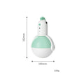 Green electric cat toy chicken with laser light and automatic movement features