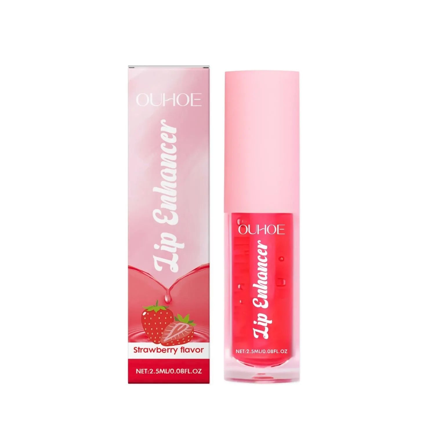 Clear Green Apple flavour lip oil with applicator, featuring ceramide and natural fruit oils.