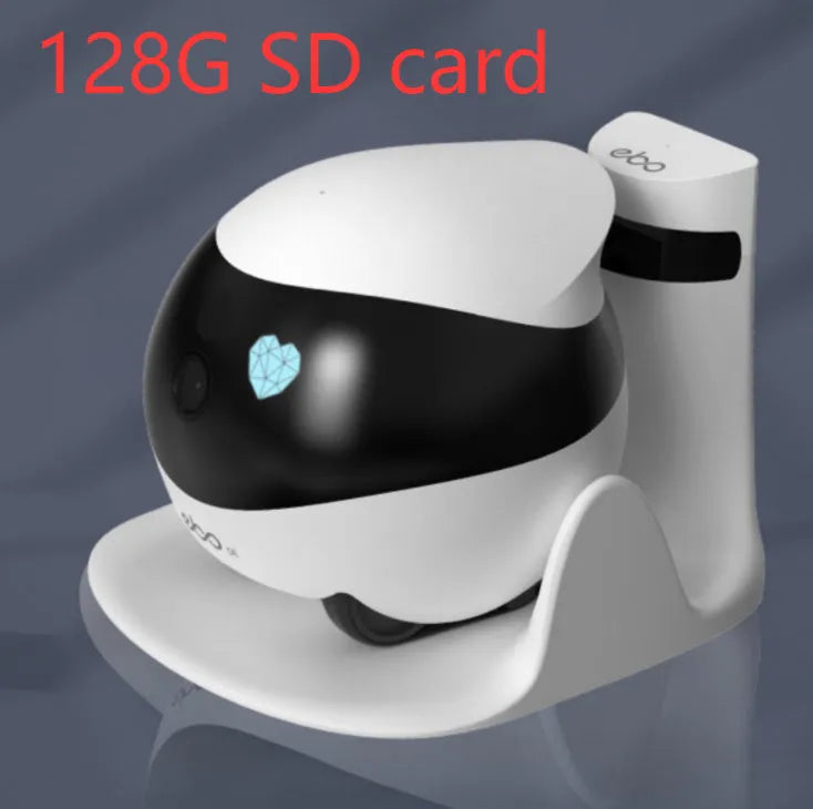 Smart home mobile surveillance robot camera with automatic docking station