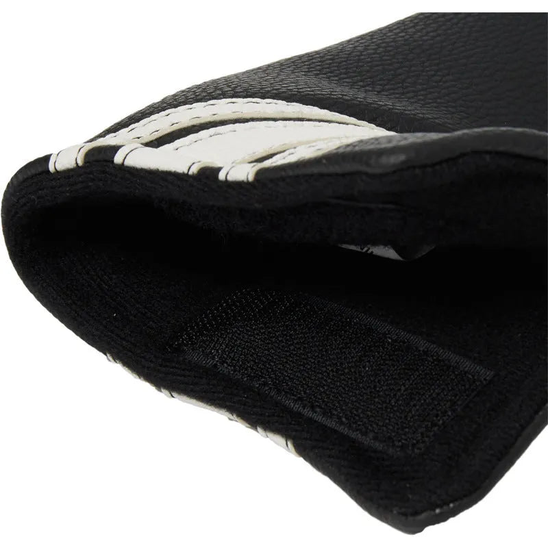 Black PU leather golf club head cover sleeve for putter protection