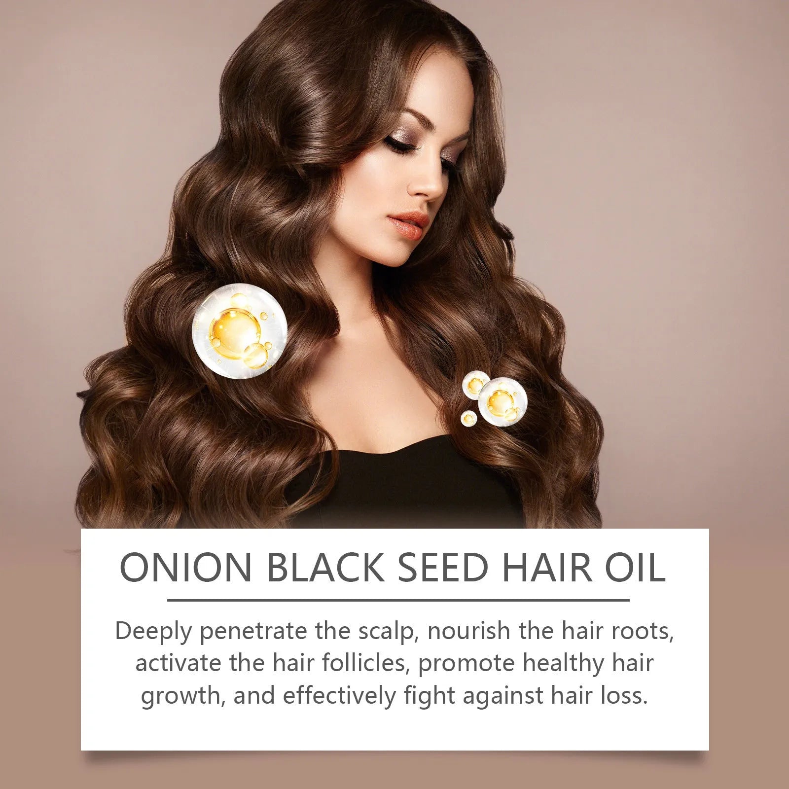 100ml hair care essential oil bottle with accessories for moisturising and nourishing treatment
