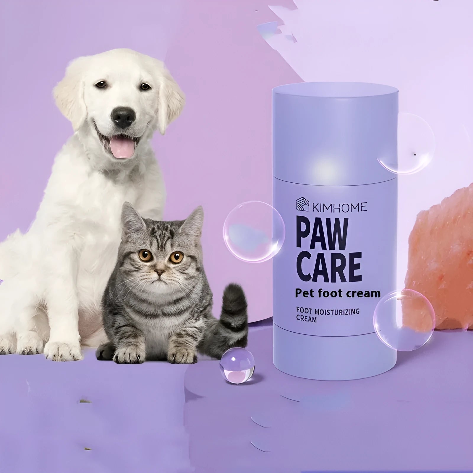 40g pet foot moisturising cream container with Brazilian palm wax formula for dog and cat paw care