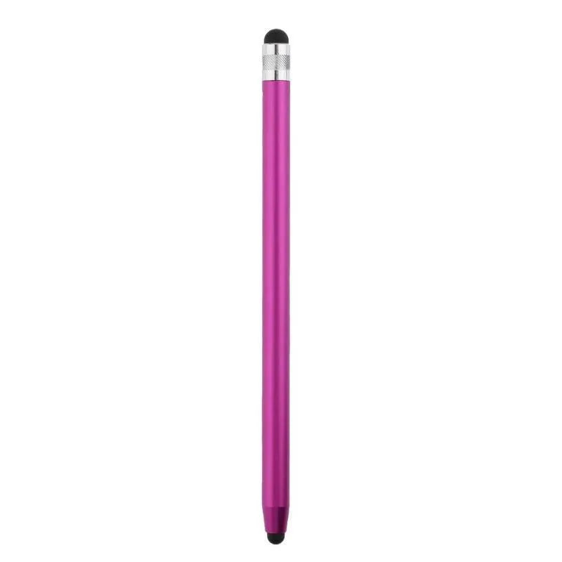 WK128 metal capacitive stylus pen with double silicone tips for tablet and smartphone drawing
