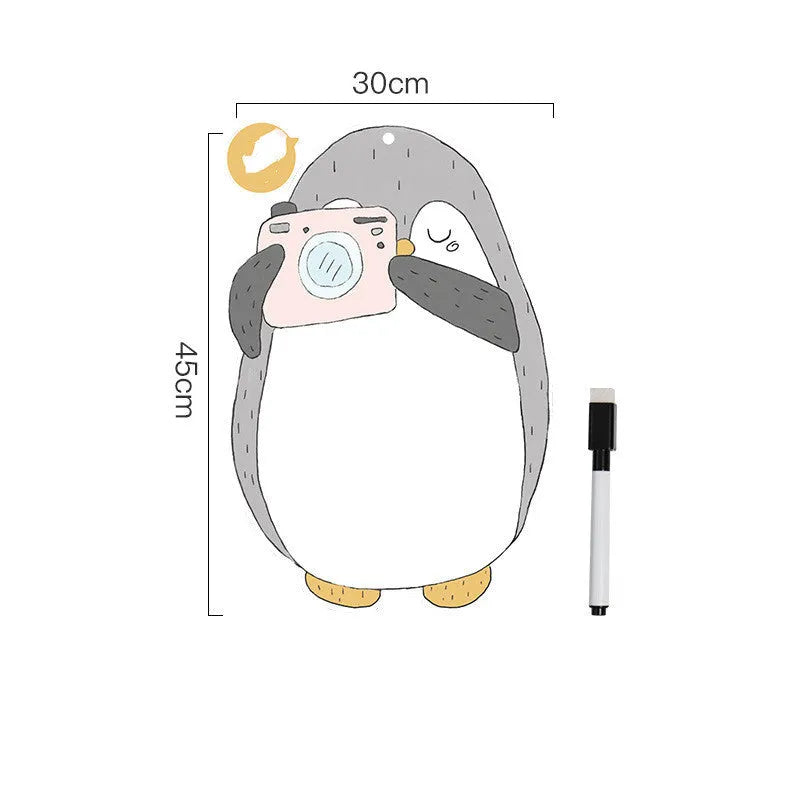 Penguin themed creative ins Nordic style refrigerator message board measuring 45cm by 30cm