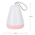 White LED night light with remote control, acrylic lampshade, USB powered, 167mm tall, cartoon style