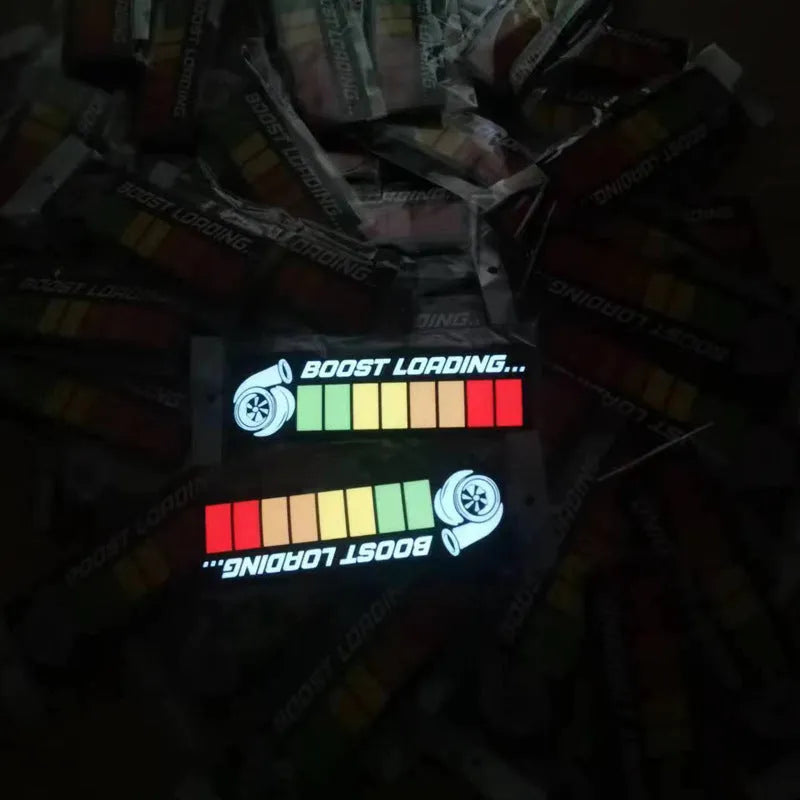 0.5mm thick electroluminescent car sticker with foundation white glow on vehicle window