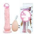 Suction cup female toy with strong base, 200mm length, 40mm diameter, flesh colour, TPR and ABS materials