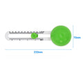 Green or orange plastic round paper cutter for A3 sheets on a colour box