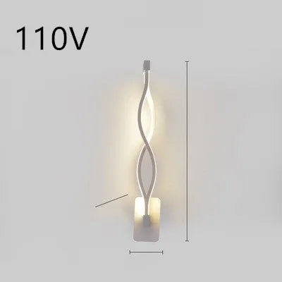 Minimalist Nordic LED wall lamp with silicone shade for bedroom bedside lighting