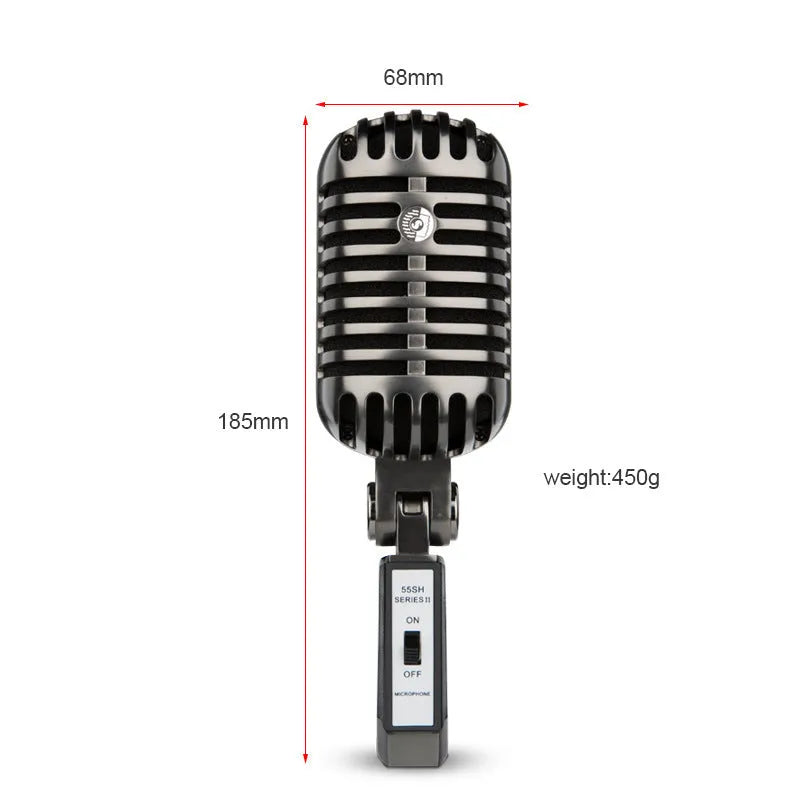 Professional wireless condenser microphone in FG2 colour for KTV singing and computer recording.