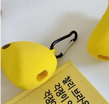 Yellow banana design silicone protective case for AirPods Pro wireless headphones
