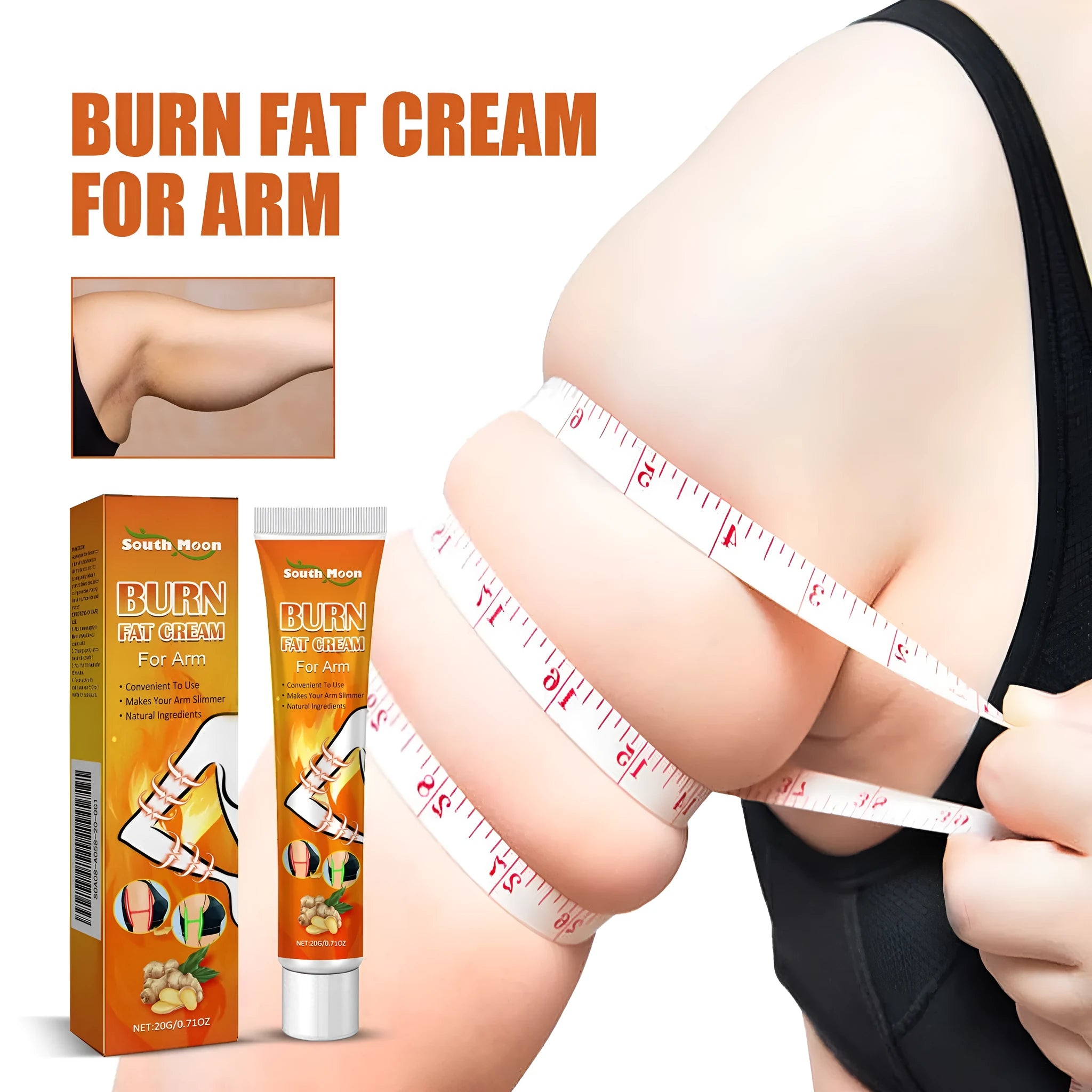 20g body care cream tube with Sophora flavescens and Baibu for arm firming massage