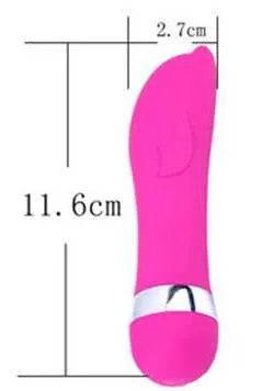 Realistic dildo mini vibrator showing six different style options for vaginal and anal stimulation