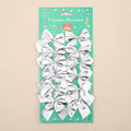 Gold polyester Christmas ribbon bow measuring 5 cm for tree decoration