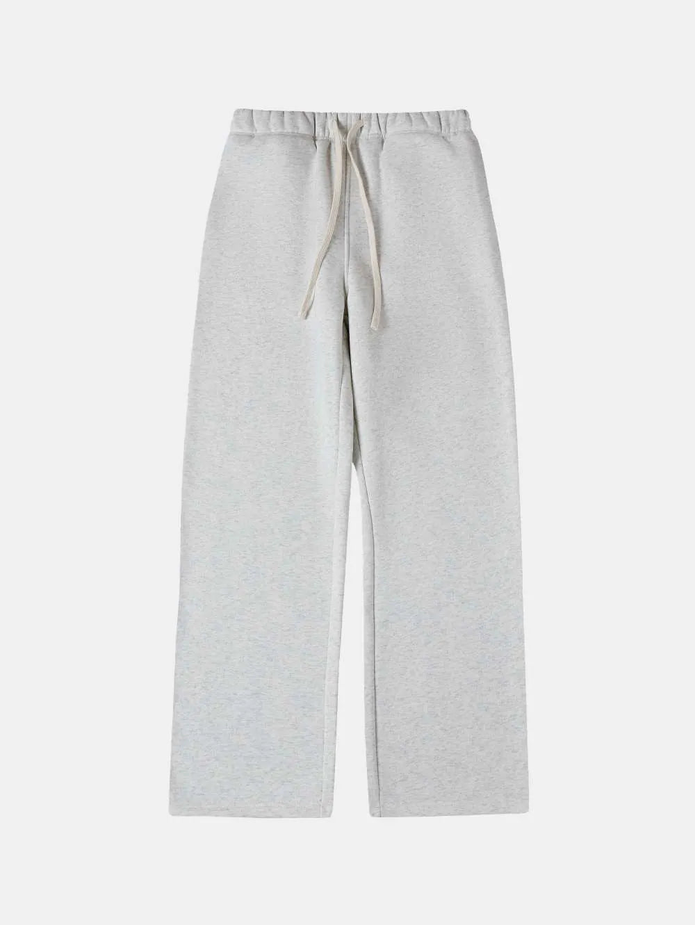 Men's fleece-lined sweatpants loose fit with elastic drawstring waist
