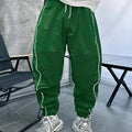 Men's loose fit casual trousers in cropped length with elastic bamboo fibre material