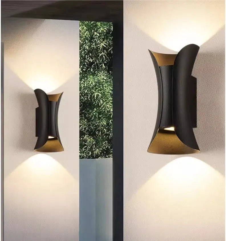 Outdoor wall lamp with aluminium shell for waterproof stair and corridor lighting