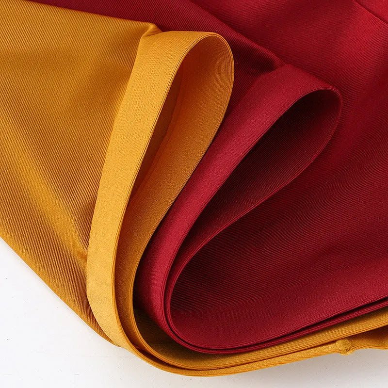 Men's seamless ice silk briefs in multiple colours showing bullet pouch separation design