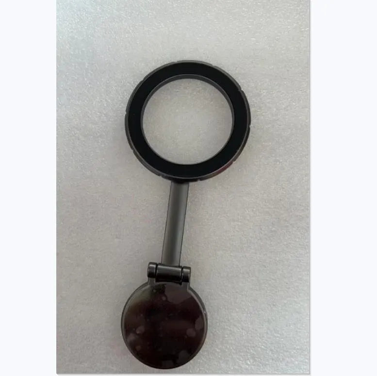 All-metal magnetic car phone mount in qian colour showing foldable dashboard design