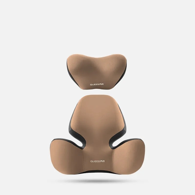 Automotive waist support cushion with memory foam in choice of five colours for car seat comfort