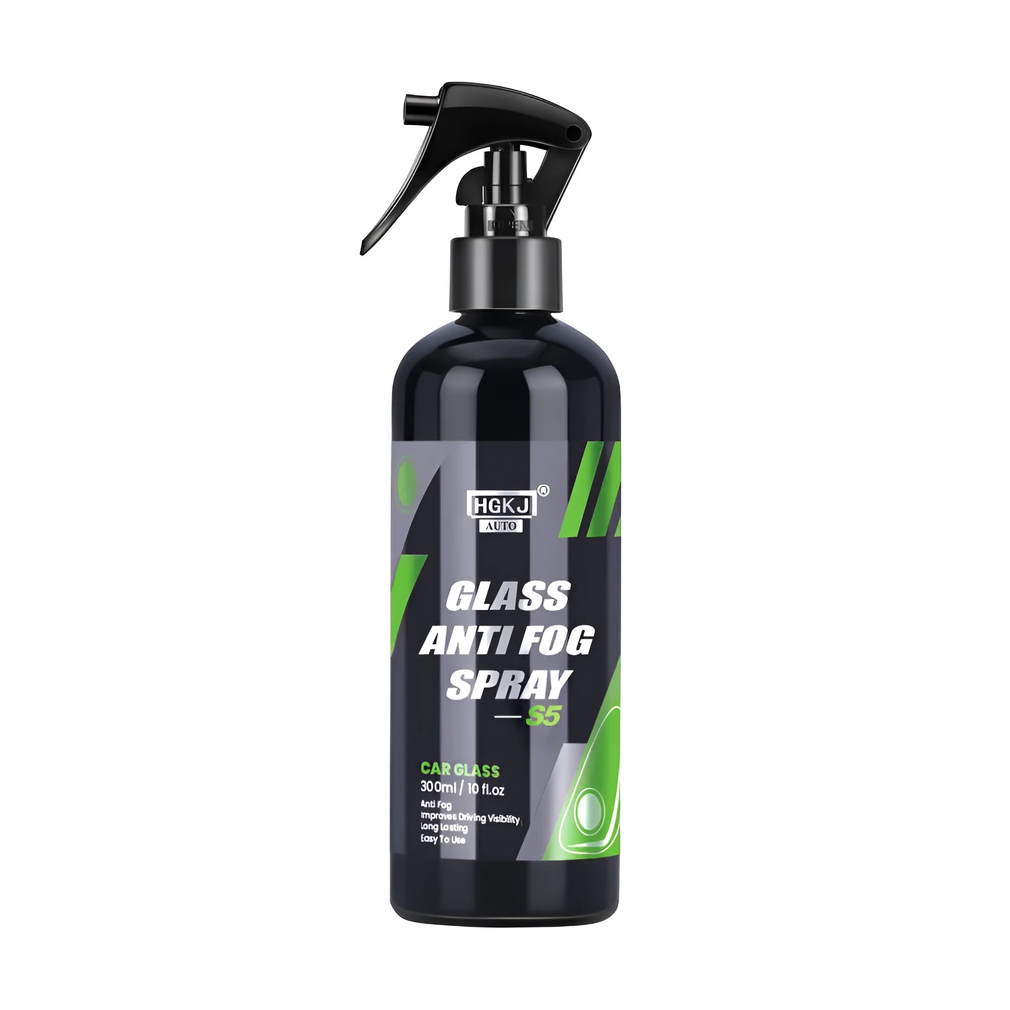AUTO-S5 car glass antifog spray bottle in 100ml and 50ml sizes for clear windscreen visibility.