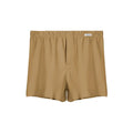 Men's loose-fitting cotton boxer shorts in solid colours with mid-waist design for casual loungewear