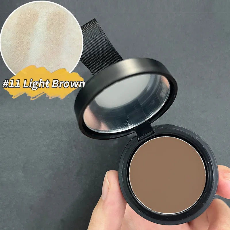 Hairline powder compact for shadow repair with fourteen colour shade options