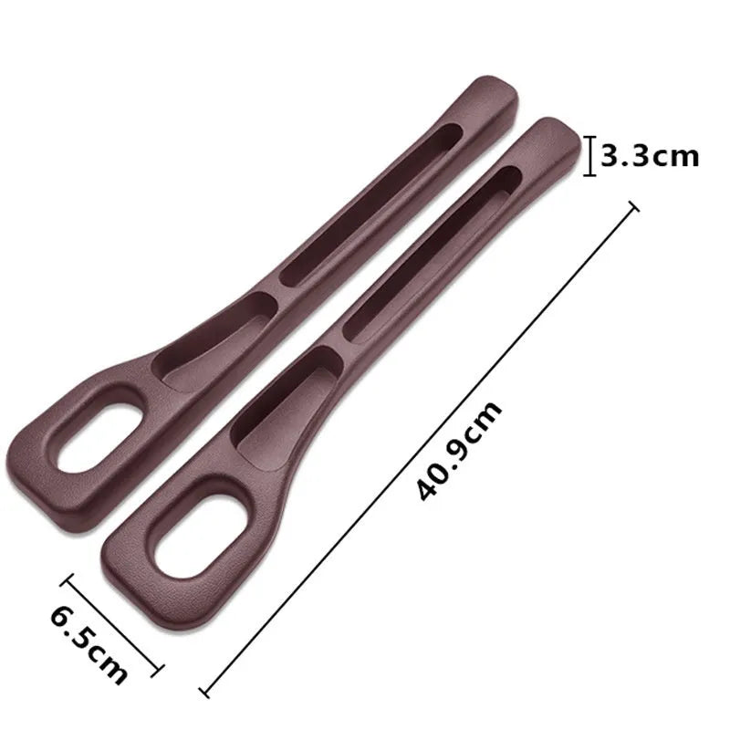 Leak-proof seat gap filler strip in black for car interior storage between seat and console