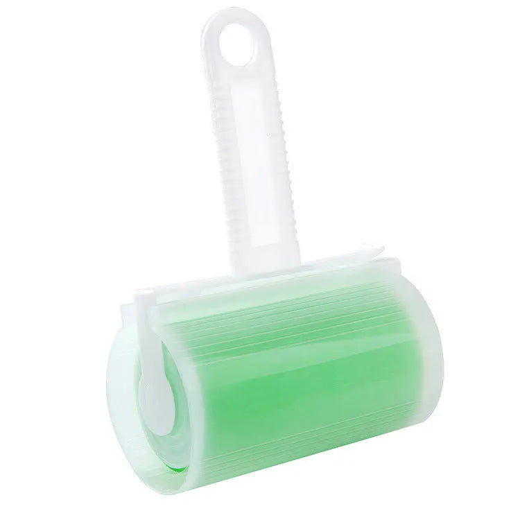 Washable reusable lint roller with cover for removing pet hair from clothes and sofas