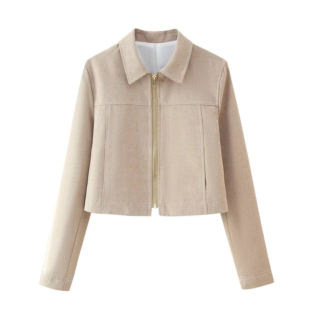 Women's summer casual suit with 3D herringbone pattern embroidery on long sleeve coat and straight-leg trousers