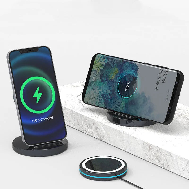 Magnetic wireless folding charger stand for iPhone 12 with 3-in-1 design