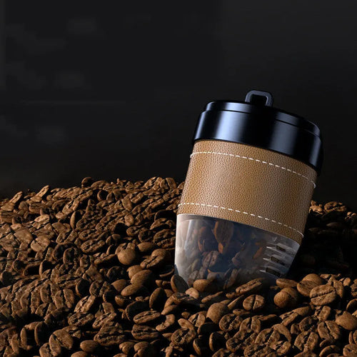 Plastic coffee cup shaped car air freshener with solid coffee bean fragrance