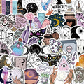 50-pack bohemian wizard graffiti stickers printed on PVC matte film, retro style, sizes 5-7cm