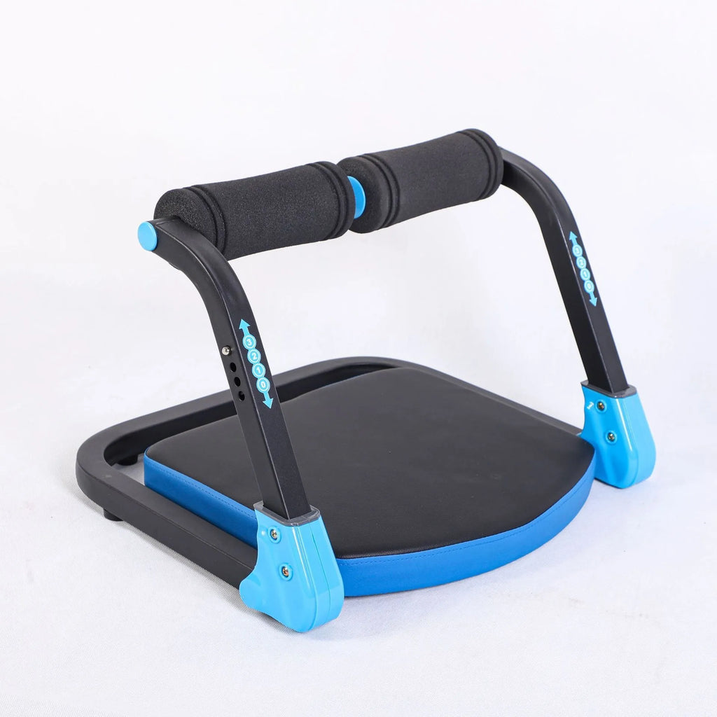 Mini multifunctional abdominal exercise device in red or sky blue colour for home, office, and outdoor use