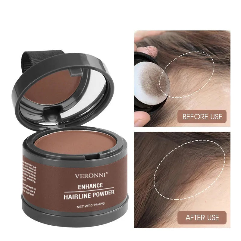 Hairline powder compact for shadow repair with fourteen colour shade options