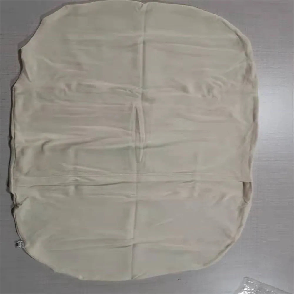 Portable cotton baby nest crib measuring 75x45cm with PP cotton filler in beige colour