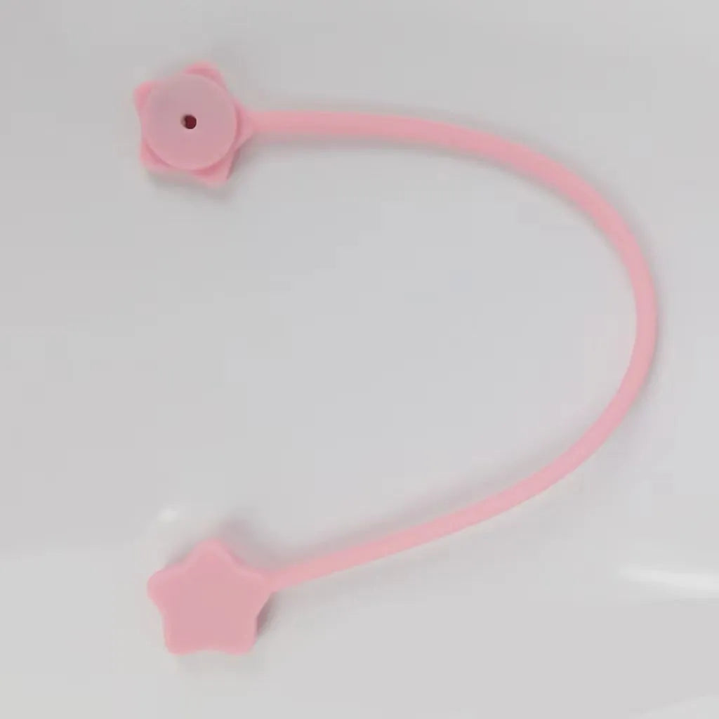 Star magnet silicone wire winder clip in various colours showing wire organisation function