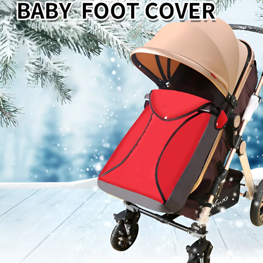 Blue Oxford cloth stroller foot cover for baby, size 40x86cm