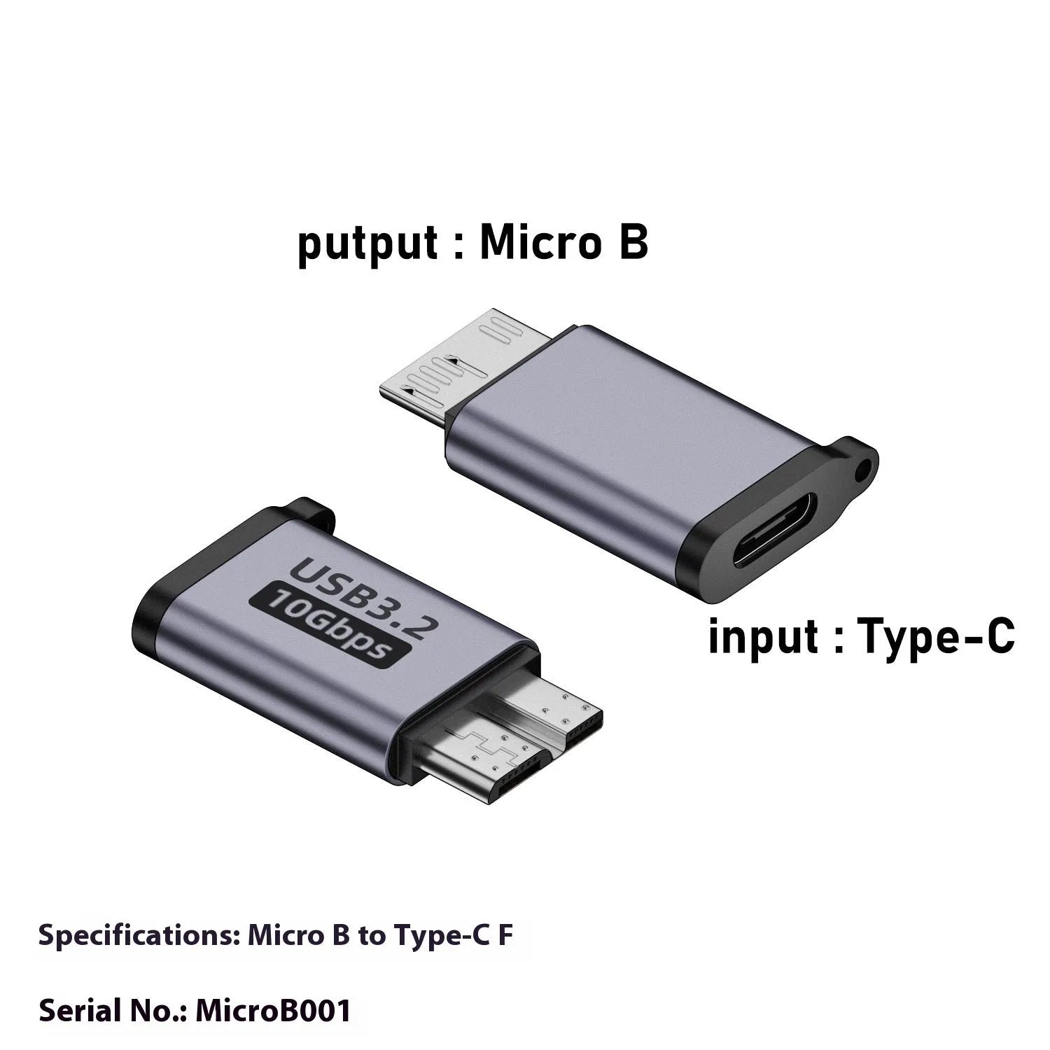 USB Type-A male to Micro-B female adapter for connecting older devices to modern USB ports