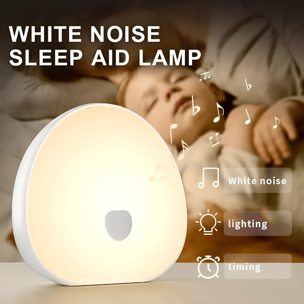 White rechargeable baby night feeding comforter with music function and sleeper accessory