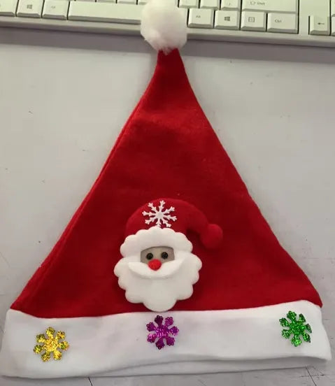 Polyester solid colour Christmas hat for dogs cats and puppies in size M with elderly colour option