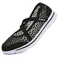 Women's breathable mesh casual lace-up shoes in beige, black, blue, light gray, and light purple colours