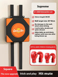 Hanging boxing sandbag wall target with PU leather construction for home fitness training
