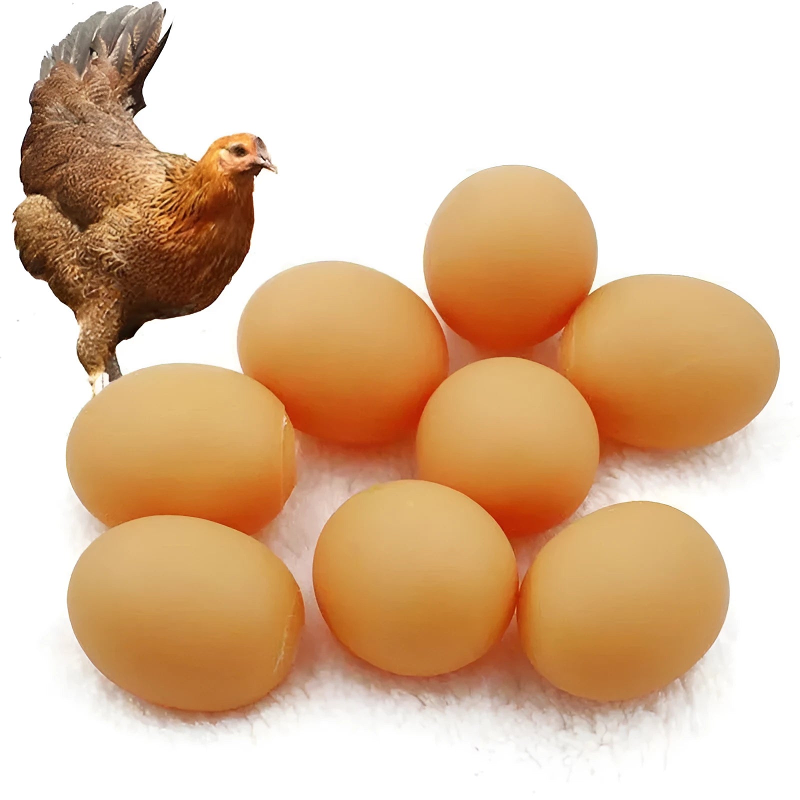 Egg-shaped dog toy with textured surface for tooth cleaning and sound feature