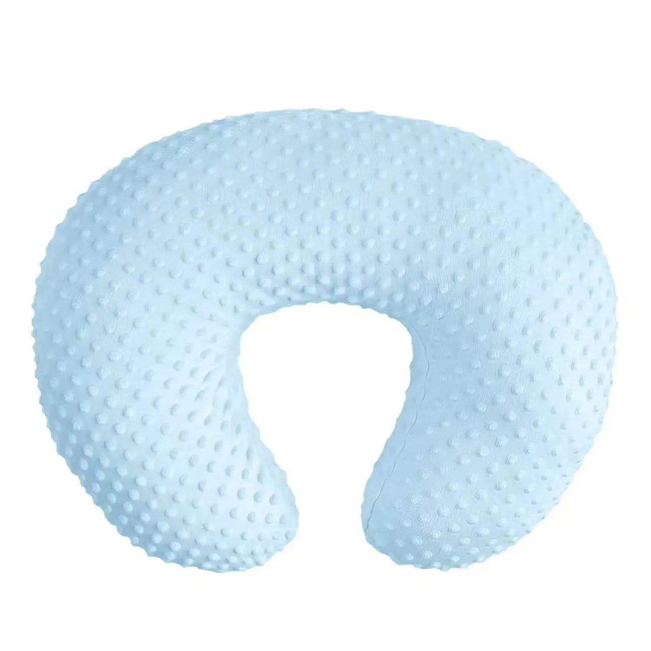 Multifunctional nursing pillow with milk spill prevention in pink colour for breastfeeding support